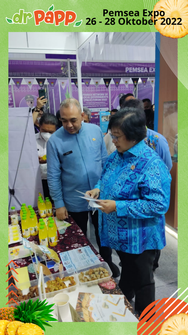 menteri lingkungan siti nurbaya bakar dan bupati tangerang A.H Zaki dan dr Papp pemsea expo 26-28 Oktober 2022